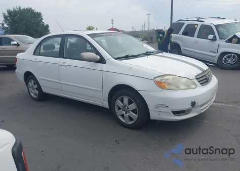 2003 Toyota Corolla Ce/Le/S from USA, damaged, VIN 1NXBR38E23Z092639